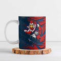 Sydney Roosters Rugby Ceramic Mug Fierce Mascot Geometric Tribal Art