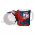 Sydney Roosters Rugby Ceramic Mug Fierce Mascot Geometric Tribal Art