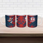 Sydney Roosters Rugby Ceramic Mug Fierce Mascot Geometric Tribal Art