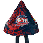 Sydney Roosters Rugby Cloak Fierce Mascot Geometric Tribal Art