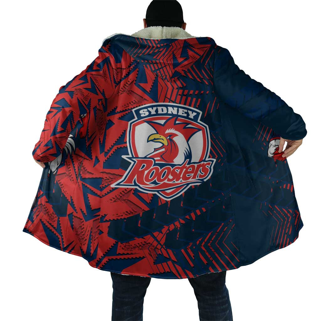 Sydney Roosters Rugby Cloak Fierce Mascot Geometric Tribal Art