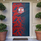 Sydney Roosters Rugby Door Cover Fierce Mascot Geometric Tribal Art