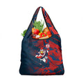 Sydney Roosters Rugby Grocery Bag Fierce Mascot Geometric Tribal Art
