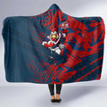 Sydney Roosters Rugby Hooded Blanket Fierce Mascot Geometric Tribal Art