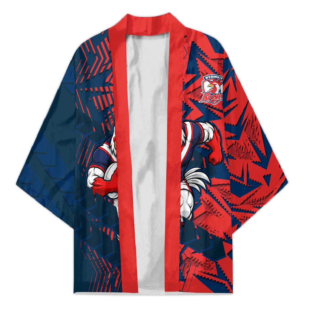 Sydney Roosters Rugby Kimono Fierce Mascot Geometric Tribal Art