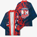 Sydney Roosters Rugby Kimono Fierce Mascot Geometric Tribal Art