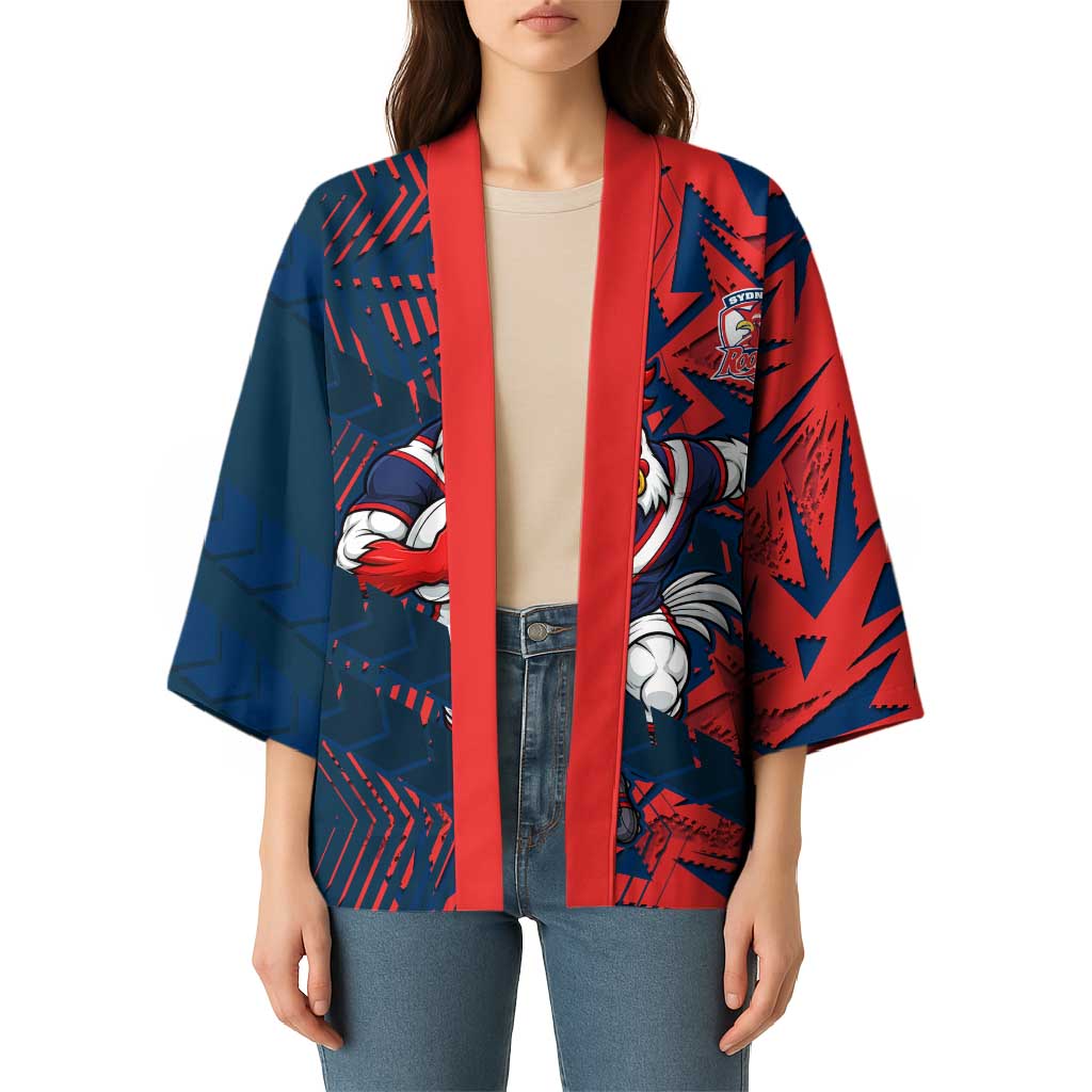 Sydney Roosters Rugby Kimono Fierce Mascot Geometric Tribal Art