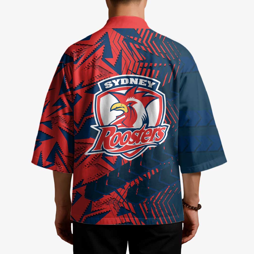 Sydney Roosters Rugby Kimono Fierce Mascot Geometric Tribal Art