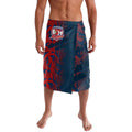 Sydney Roosters Rugby Lavalava Fierce Mascot Geometric Tribal Art