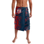 Sydney Roosters Rugby Lavalava Fierce Mascot Geometric Tribal Art
