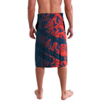 Sydney Roosters Rugby Lavalava Fierce Mascot Geometric Tribal Art