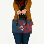 Sydney Roosters Rugby Leather Bag Fierce Mascot Geometric Tribal Art