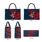 Sydney Roosters Rugby Leather Bag Fierce Mascot Geometric Tribal Art