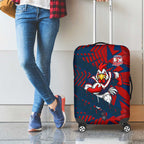 Sydney Roosters Rugby Luggage Cover Fierce Mascot Geometric Tribal Art