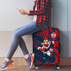 Sydney Roosters Rugby Luggage Cover Fierce Mascot Geometric Tribal Art