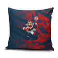 Sydney Roosters Rugby Pillow Cover Fierce Mascot Geometric Tribal Art