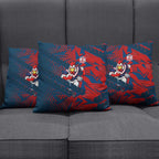 Sydney Roosters Rugby Pillow Cover Fierce Mascot Geometric Tribal Art