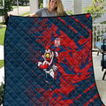 Sydney Roosters Rugby Quilt Fierce Mascot Geometric Tribal Art