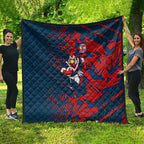 Sydney Roosters Rugby Quilt Fierce Mascot Geometric Tribal Art