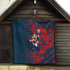 Sydney Roosters Rugby Quilt Fierce Mascot Geometric Tribal Art