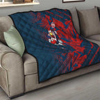 Sydney Roosters Rugby Quilt Fierce Mascot Geometric Tribal Art