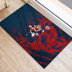 Sydney Roosters Rugby Rubber Doormat Fierce Mascot Geometric Tribal Art