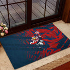 Sydney Roosters Rugby Rubber Doormat Fierce Mascot Geometric Tribal Art