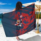 Sydney Roosters Rugby Sarong Fierce Mascot Geometric Tribal Art
