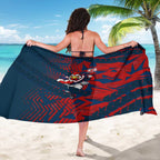 Sydney Roosters Rugby Sarong Fierce Mascot Geometric Tribal Art