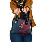 Sydney Roosters Rugby Shoulder Handbag Fierce Mascot Geometric Tribal Art