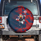 Sydney Roosters Rugby Spare Tire Cover Fierce Mascot Geometric Tribal Art