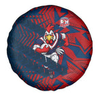 Sydney Roosters Rugby Spare Tire Cover Fierce Mascot Geometric Tribal Art