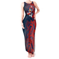 Sydney Roosters Rugby Tank Maxi Dress Fierce Mascot Geometric Tribal Art