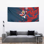 Sydney Roosters Rugby Tapestry Fierce Mascot Geometric Tribal Art