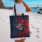 Sydney Roosters Rugby Tote Bag Fierce Mascot Geometric Tribal Art