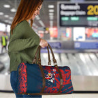 Sydney Roosters Rugby Travel Bag Fierce Mascot Geometric Tribal Art