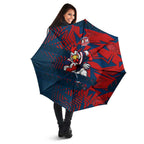 Sydney Roosters Rugby Umbrella Fierce Mascot Geometric Tribal Art