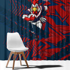 Sydney Roosters Rugby Window Curtain Fierce Mascot Geometric Tribal Art