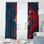 Sydney Roosters Rugby Window Curtain Fierce Mascot Geometric Tribal Art