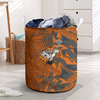 Wests Tigers Rugby Laundry Basket Fierce Mascot Geometric Tribal Art