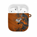 Wests Tigers Rugby AirPods Case Fierce Mascot Geometric Tribal Art