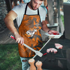 Wests Tigers Rugby Apron Fierce Mascot Geometric Tribal Art