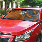 Wests Tigers Rugby Auto Sun Shade Fierce Mascot Geometric Tribal Art