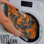 Wests Tigers Rugby Bathroom Set Fierce Mascot Geometric Tribal Art