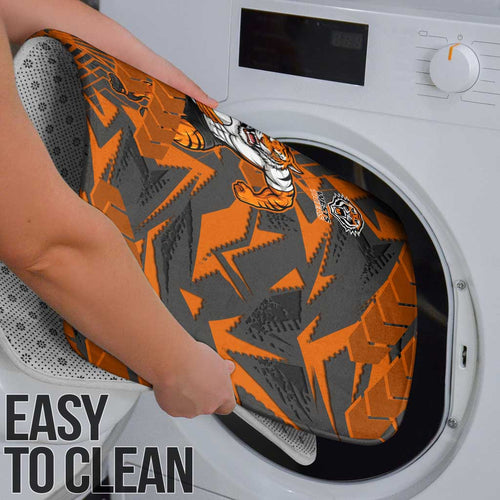 Wests Tigers Rugby Bathroom Set Fierce Mascot Geometric Tribal Art