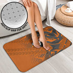 Wests Tigers Rugby Bathroom Set Fierce Mascot Geometric Tribal Art