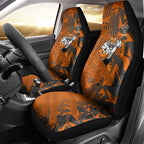 Wests Tigers Rugby Car Seat Cover Fierce Mascot Geometric Tribal Art
