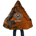 Wests Tigers Rugby Cloak Fierce Mascot Geometric Tribal Art