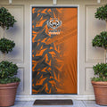 Wests Tigers Rugby Door Cover Fierce Mascot Geometric Tribal Art
