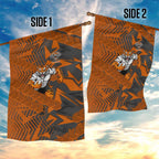 Wests Tigers Rugby Garden Flag Fierce Mascot Geometric Tribal Art